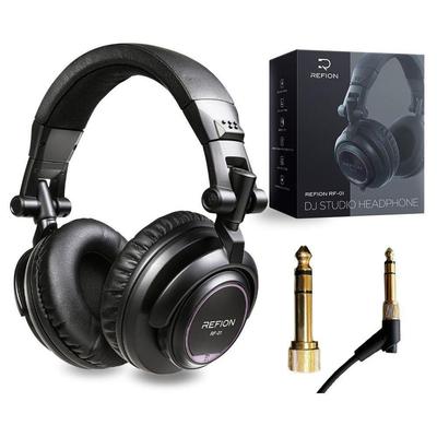 Gerçek bir profesyonel REFION DJ kulaklık kablolu kulaklık kulaklık monitör kulaklık [Denetlenen DJ] RF-01 kulak üstü [Japon markası]