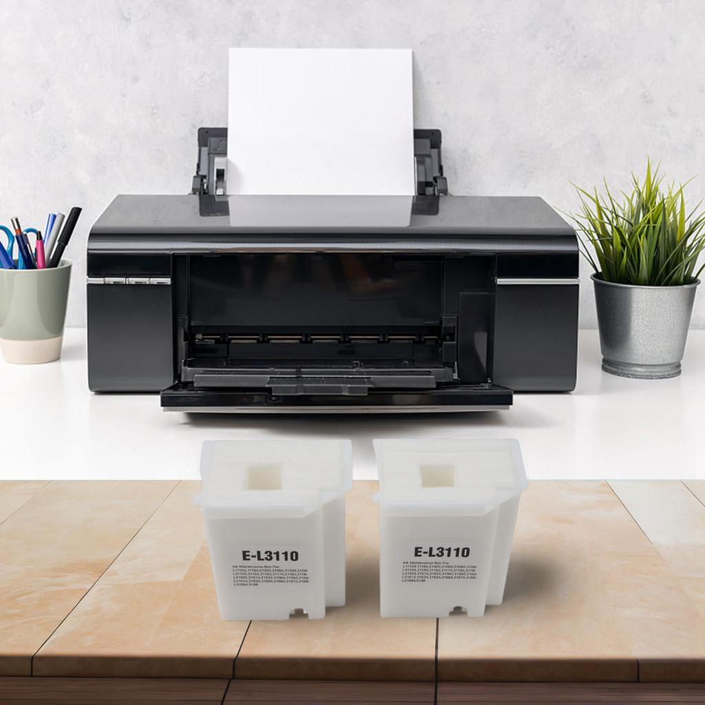 2pcs Printer Waste Ink Sponge Maintenance Box Replacement for ET2810 ET2812 ET2814 ET2803 ET2715 ET2720 ET2721 ET2726