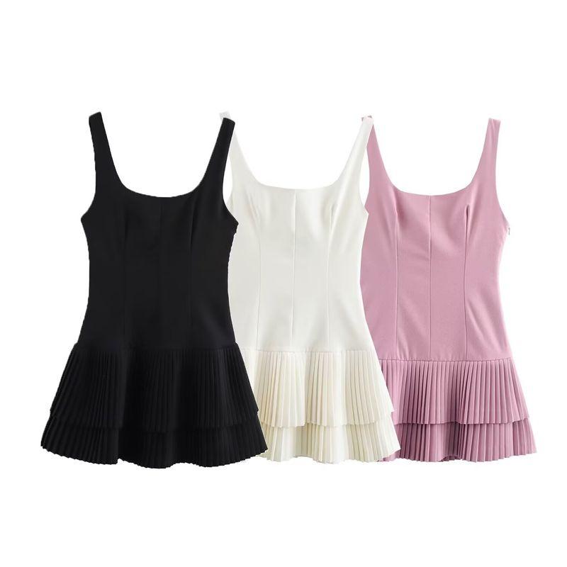 Kaslead New Arrival Women's Clothing Fashion Style Multi-Color Wide Pleated Jumpsuit Dress 3067322