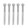 304 Stainless Steel Half Thread Bolt Wood Hex Lag Screws Self Tapping Wood Coach ScrewM8x120MM