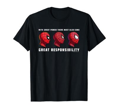 No Way Home Μεγάλη Δύναμη Ο Spider-Man της Marvel Μπλουζάκι Spider-Man