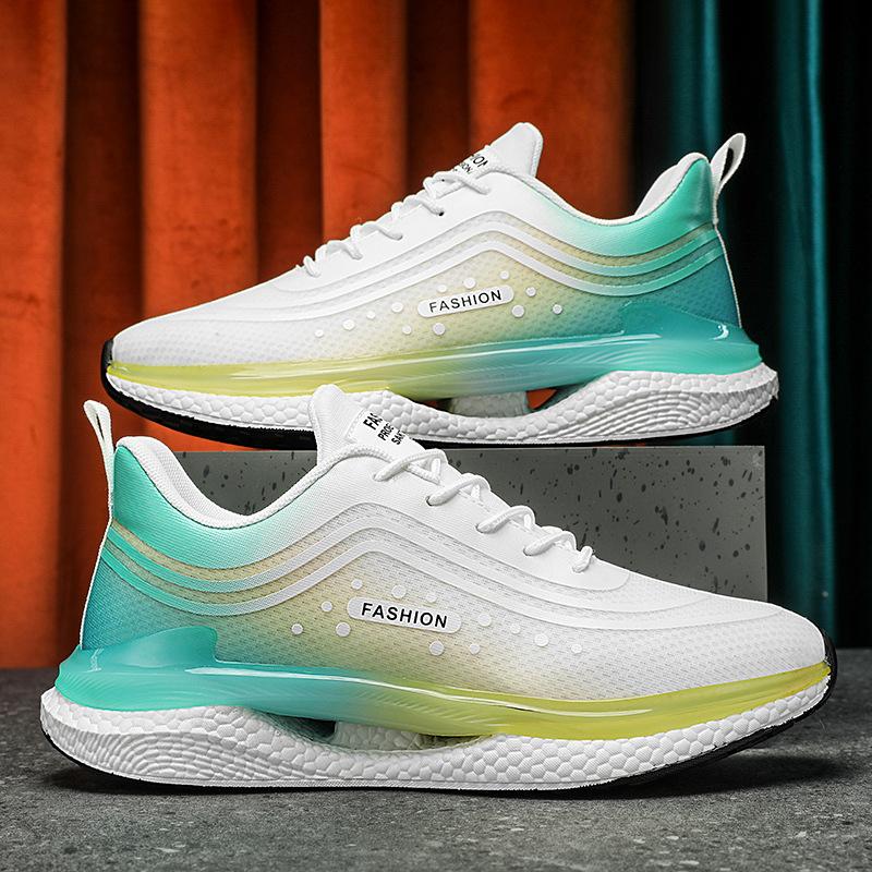 Men's shoes summer breathable mesh shoes 2025 new trend versatile sports and leisure shoes heightening dad shoes men's