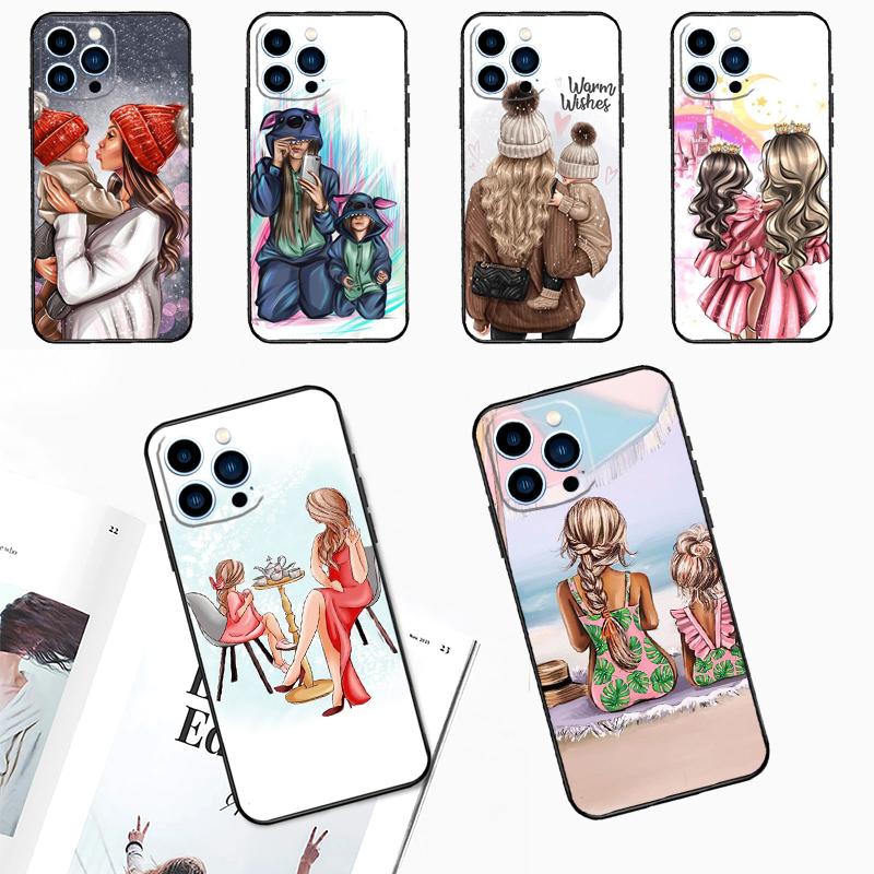 Super Mom Baby Girl Son Daughter Case For Samsung Galaxy A06 A56 A16 A36 A55 A35 A33 A53 A13 A23 A17 A54 A34 A14 A52 A32 A15