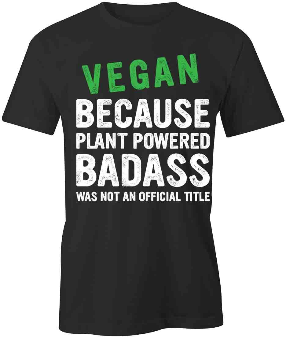 VEGAN PLANT POWERED TShirt Tee Short-Sleeved Cotton CLOTHING S1BSA254 XL