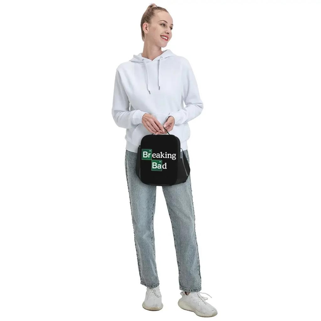 Breaking Bad Insulated Lunch Bag for Women Heisenberg Tv Show Cooler Thermal Lunch Tote Office Picnic Travel
