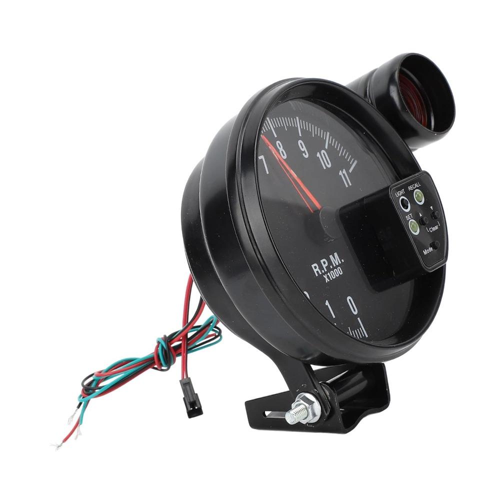 5 Inch Diameter Tachometer Gauge 7 Color Display LED Shift Light Tachometer Vehicles