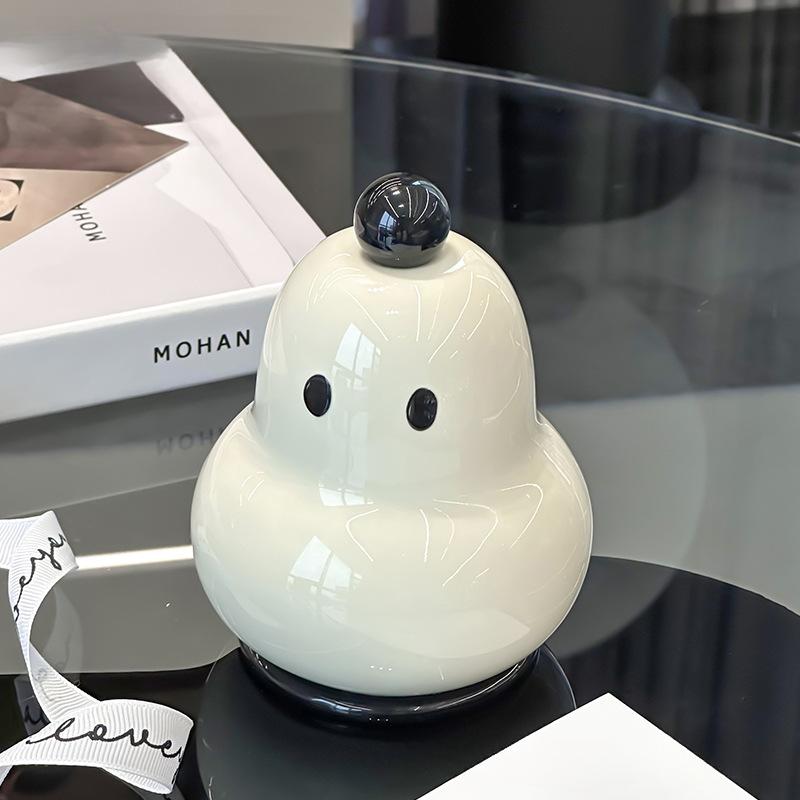 Thickened Plastic Toothpick Box Household Coffee Table Cotton Signature Box Creative and Cute Pear Shaped Toothpick Tube