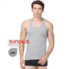 Men's Lightweight Breathable Cotton Y-Back Tank Top for Fitness and Sports