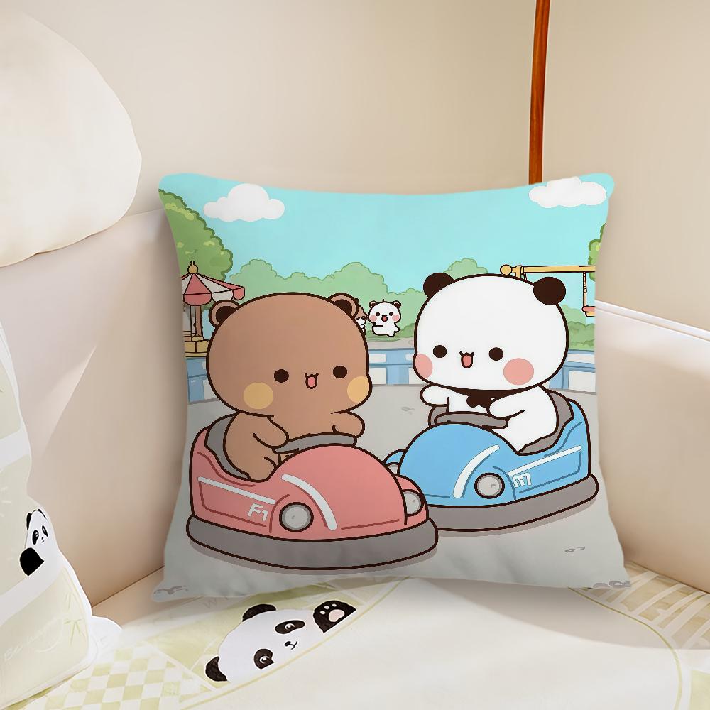Cartoon Bubu and dudu  cushion cover Pillow Case Plush Fabric Soft Double Sided Print Sofa Cushion Cover Throw Pillow Covers