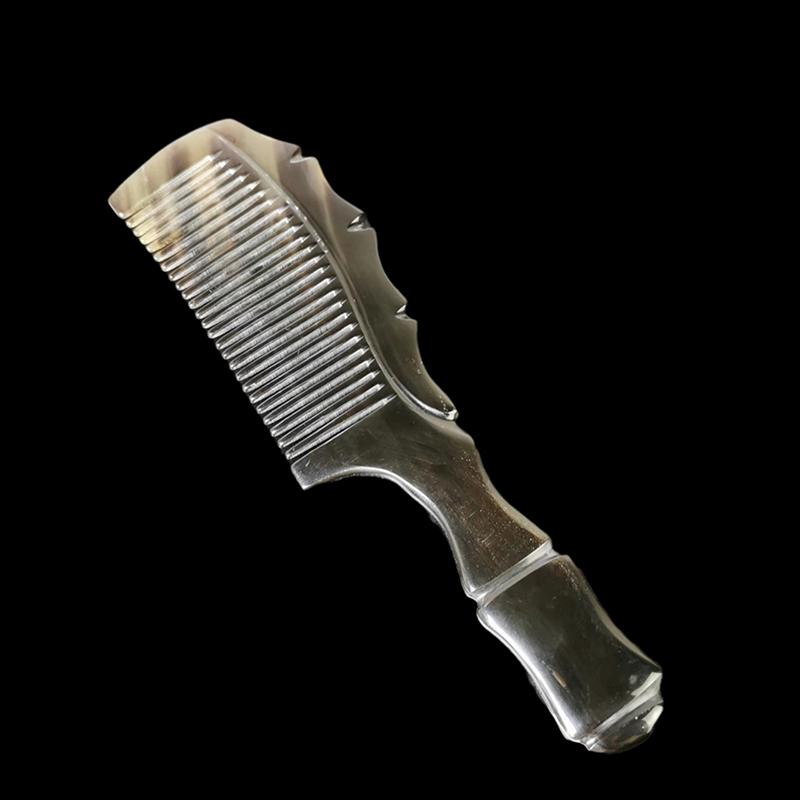 

Natural Ox Horn Comb Detangling Comb Fine Teeth Anti Static Massage Hair Comb Reduces Hair Breakage & Hair Lossand Protect Scalp чёрный