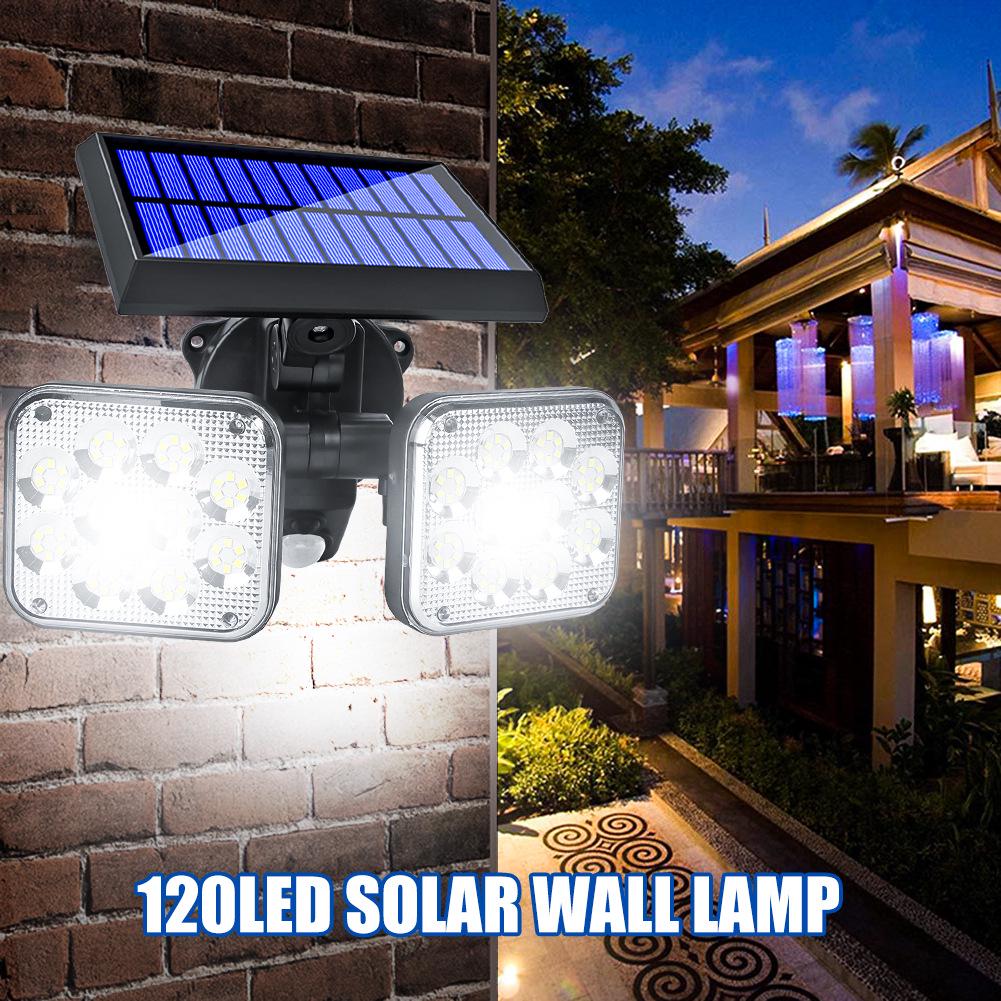 Super Bright Solar LED Rotating Courtyard Wall Light