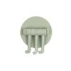 Seamless Rotatable Non-Punching Utility Hook Hangers Bathroom Kitchen Sticky Wall Triple Hook for Hanging Towel
