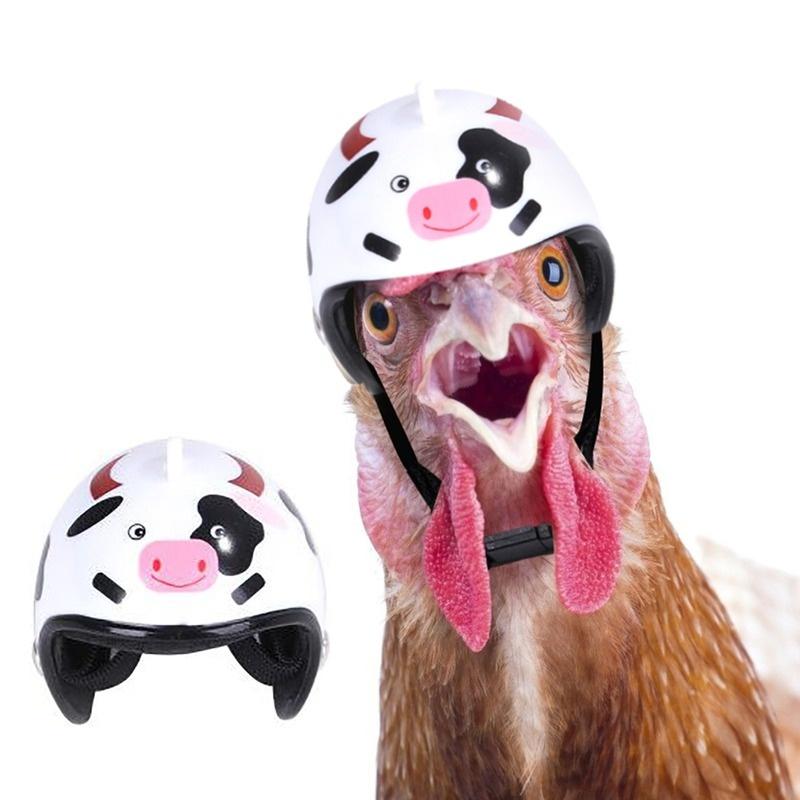 1PC Pet Chicken Helmet Small Hard Hat for Pet Hat Headgear Chicken Head Decorations Small Pet Suppl
