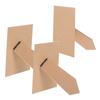 3Pcs Picture Frame Easel Backs Self-Adhesive Stable Support Quick Install 5 Inch Khaki Tabletop Photo Frame Stand Display