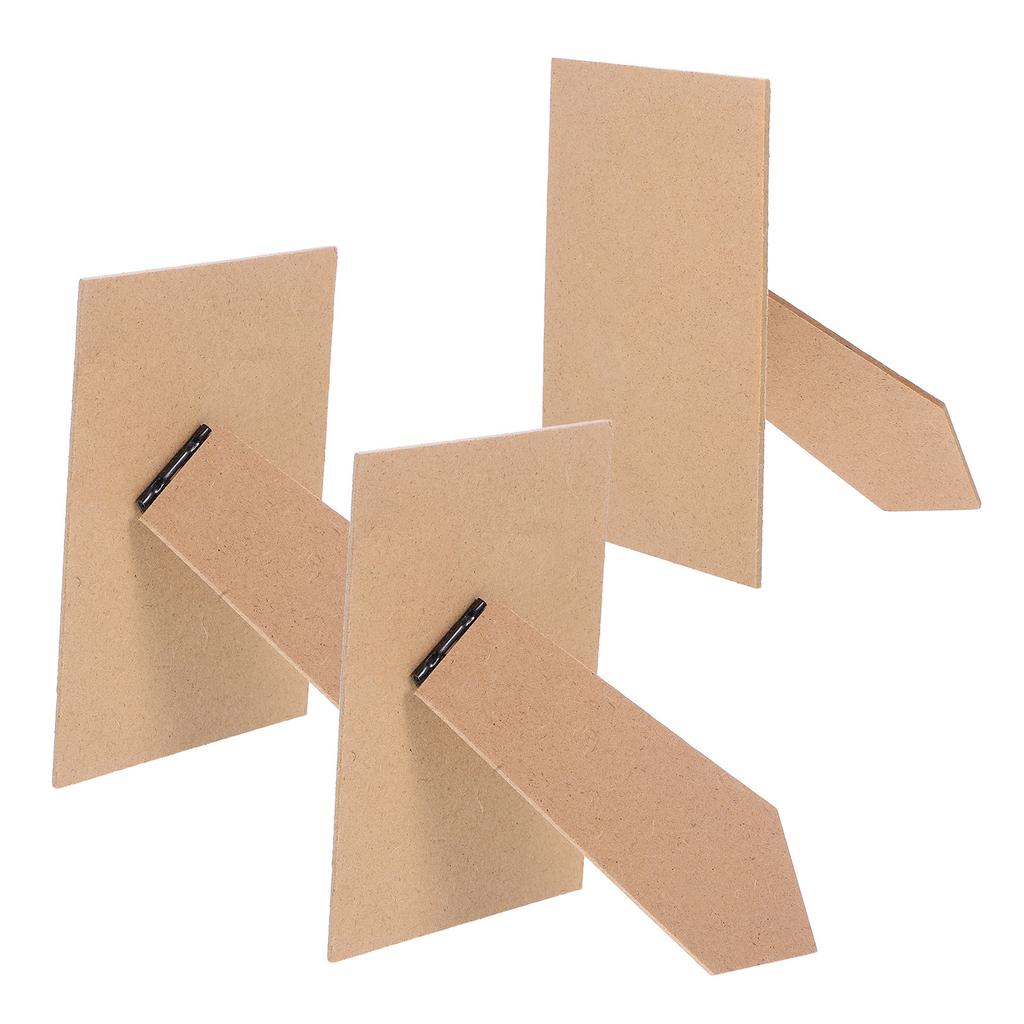 3Pcs Picture Frame Easel Backs Self-Adhesive Stable Support Quick Install 5 Inch Khaki Tabletop Photo Frame Stand Display