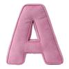 Pink Corduroy Letter Pillow A To Z English Alphabet Throw Pillow Decorative Capital Alphabet Shaped Hugging Cushion Sofa Bedroom Living Room Decor