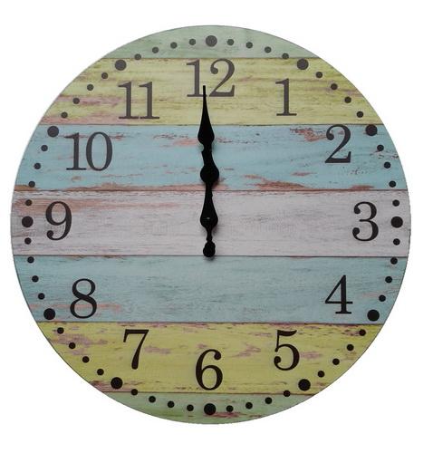 10inch Manufacturer Factory Price Cheap Wooden Wall Clocks Silent Number Quartz Decorative Home Bedroom Hanging Watch