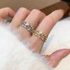 Korean Style Zircon Star Ring Jewelry Accessories Irregular Finger Ring Y2k Open Ring  Couple
