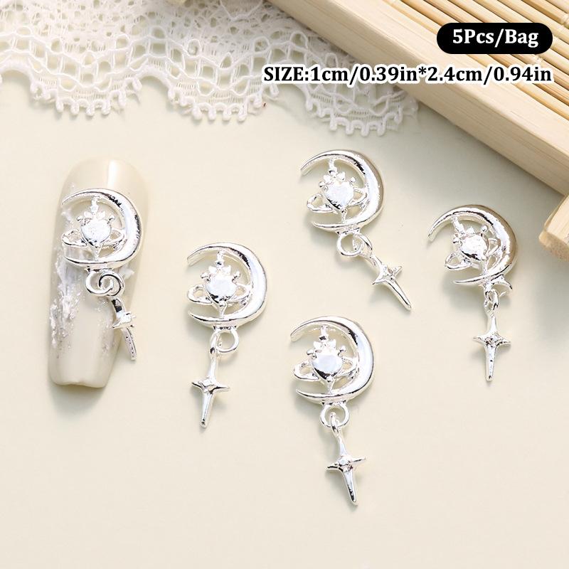 

5 шт./упак., алмазная звезда, луна, дизайн ногтей, алмазные сверла для ногтей, патчи для ногтей, декор для ногтей, сердце, маникюрный дизайн, аксессуар as the picture