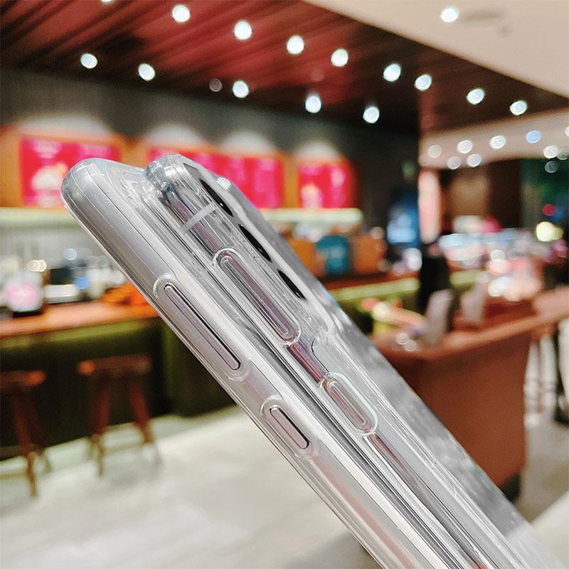 Transparente Hülle für Samsung Galaxy S22 S20 FE S21 S10 S9 Plus Note 20 Ultra 10 Lite 9 Weiche TPU Handyhülle Ästhetischer Schneeberg