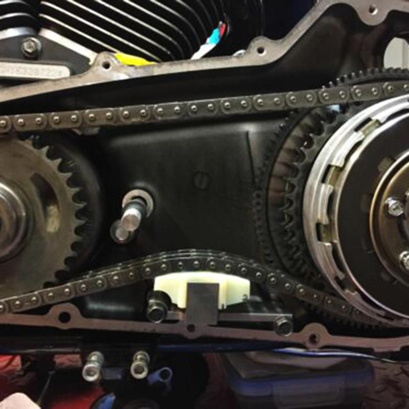 Motorcycle Automatic Primary Chain Tensioner Adjuster Improves Gear Shifting Compatible for 07-16 Big Twin 06 a