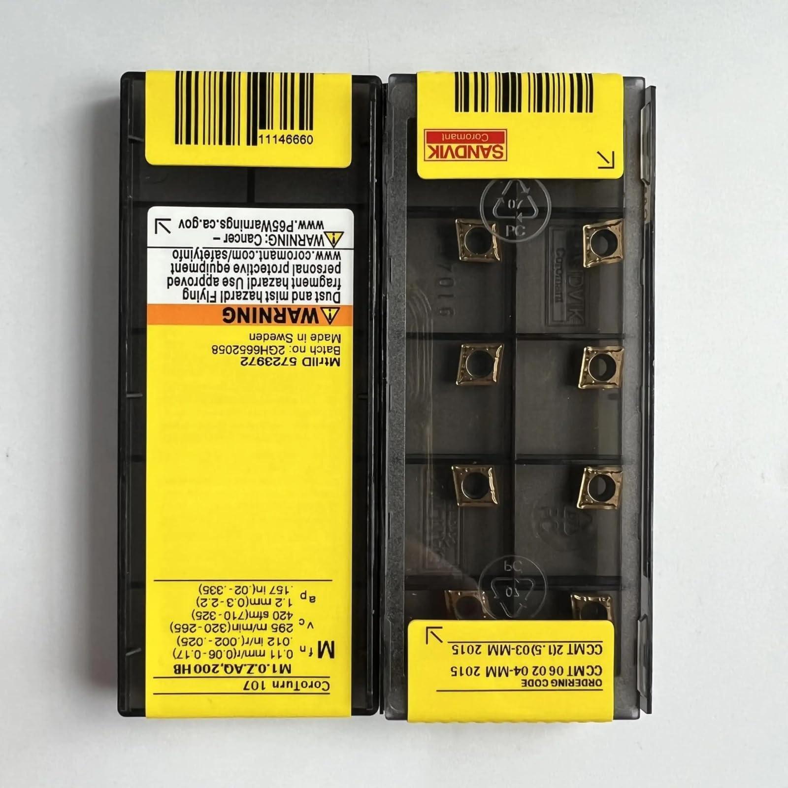 

Original Sandvik / CCMT060204-MM 2015 / CNC lathe carbide blade 10 PCS