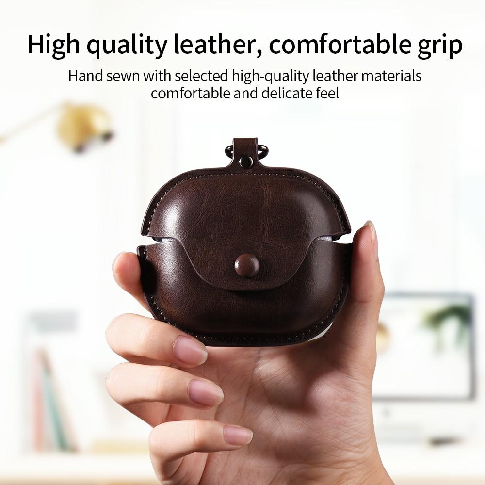For Beats Powerbeats Pro 2 Earphone Case Business Leather + PC Protective Cover