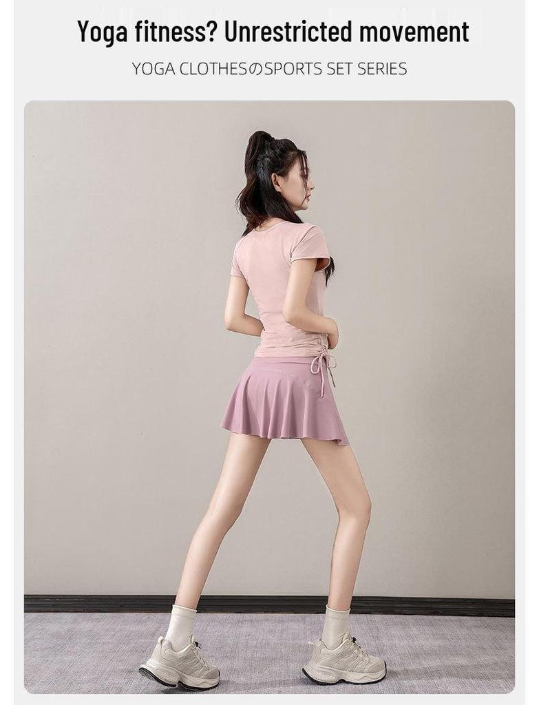 Damen-Tennis- und Sportbekleidung Sommer 2025: Badminton-T-Shirt, Laufshirt, Yoga-Outfit, Fitness-Rock & -Hose