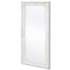 Miroir mural - vidaXL - Baroque - 100x50 cm - Blanc - Intérieur - Rectangulaire