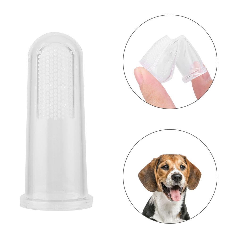 10Pcs Soft Finger Toothbrush Pet Dog Oral Dental Cleaning Teeth Care Brush