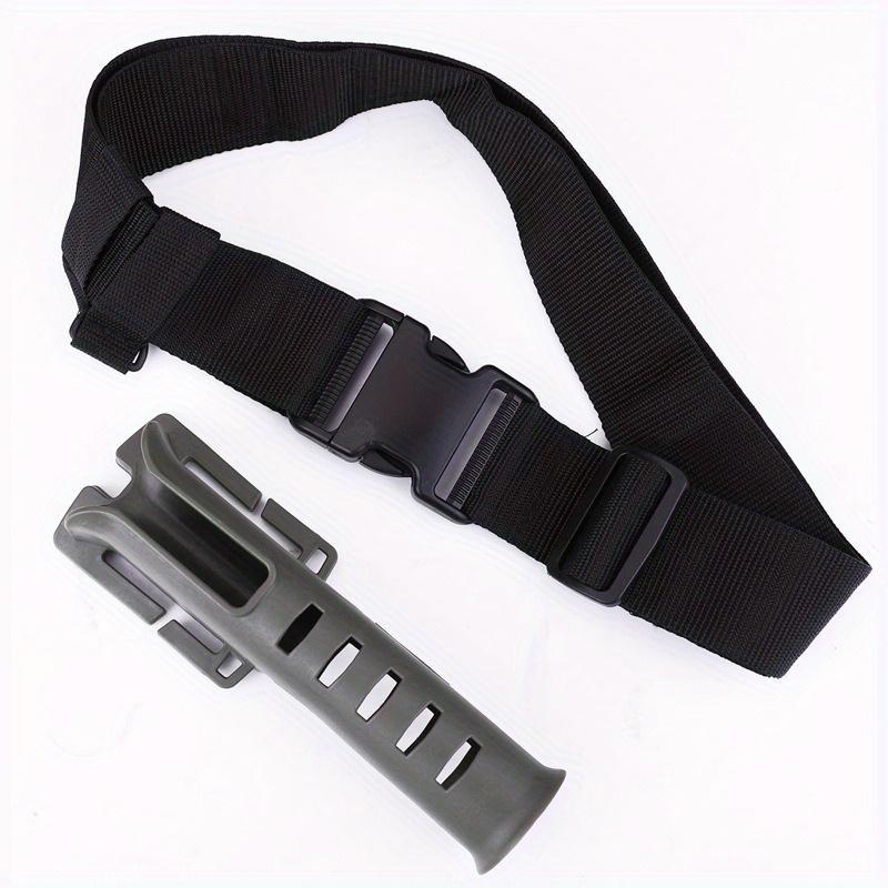 1PC Adjustable Fishing Belt with Fishing Rod Holder - Comfortable and Durable for Hands-free Outdoor Fishing.