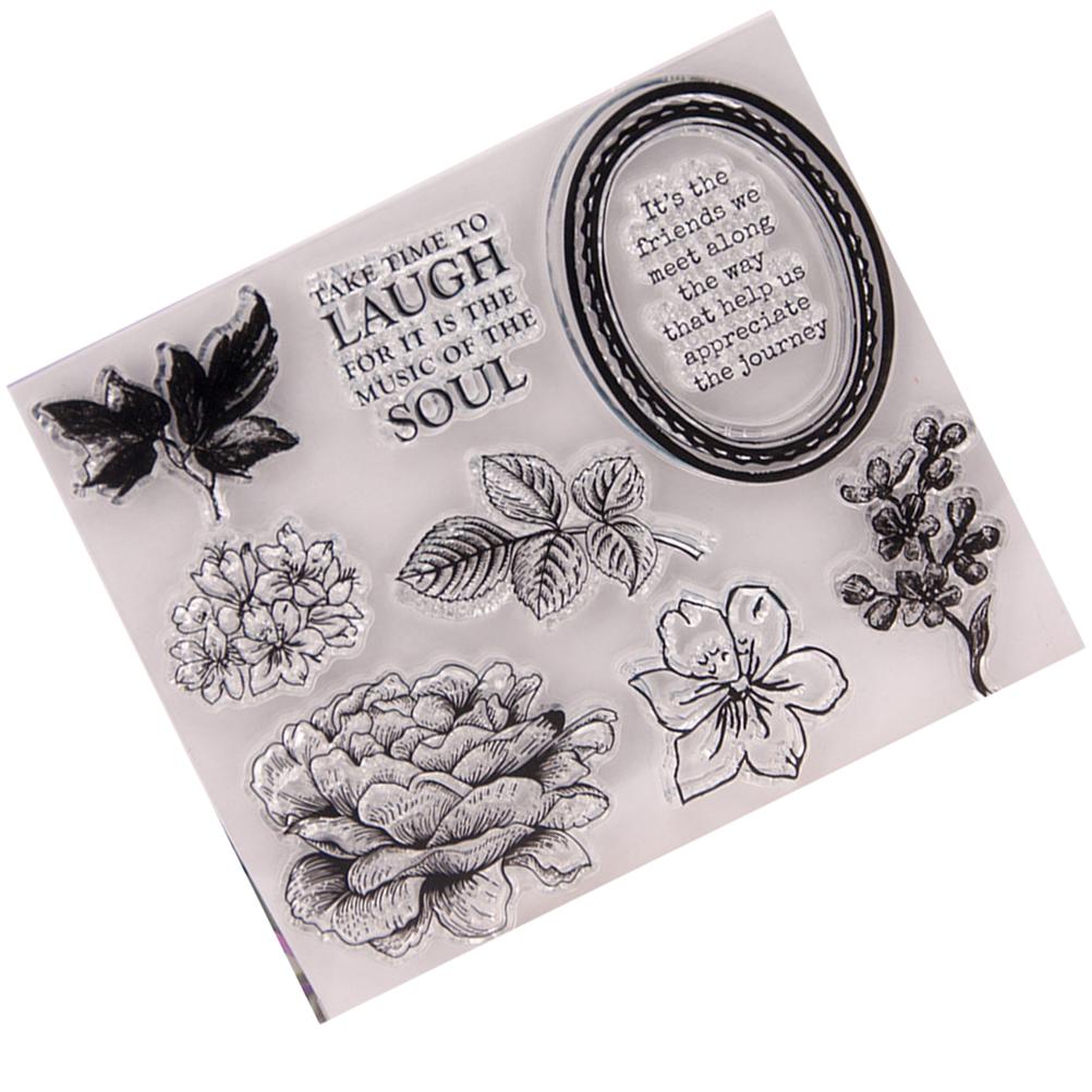 Buy 1Pc Silicone Stamps Rubber Transparent Cling Seal Sheet for Diary ...