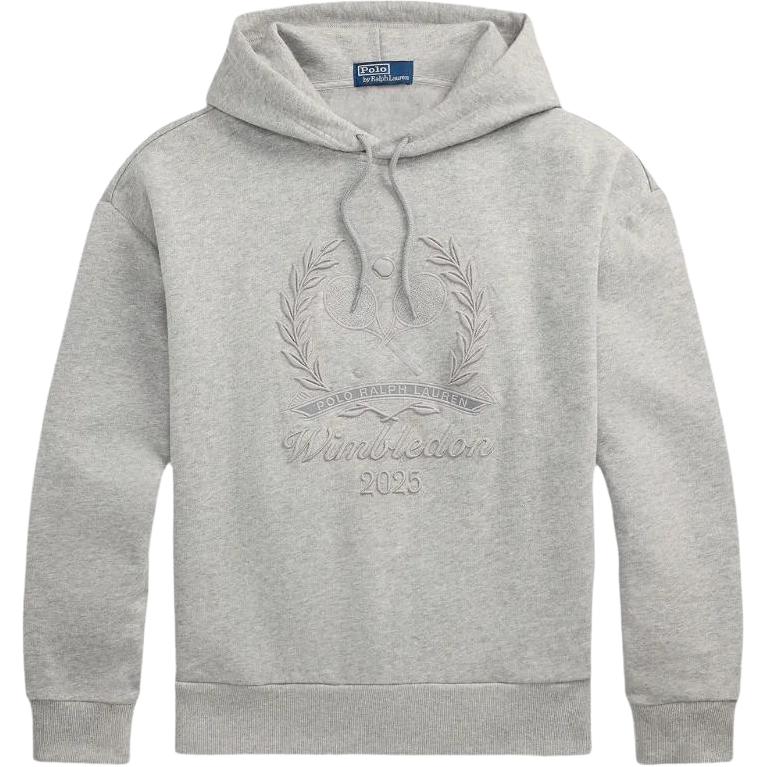 

Polo Ralph Lauren X Wimbledon Однотонное худи с вышивкой Унисекс Худи Серый 710970499-001 XL