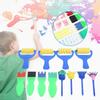 12pcs Kids Painting Supply Brushes Sponge Paint Roller Brush Toy Drawing Set for Child Play