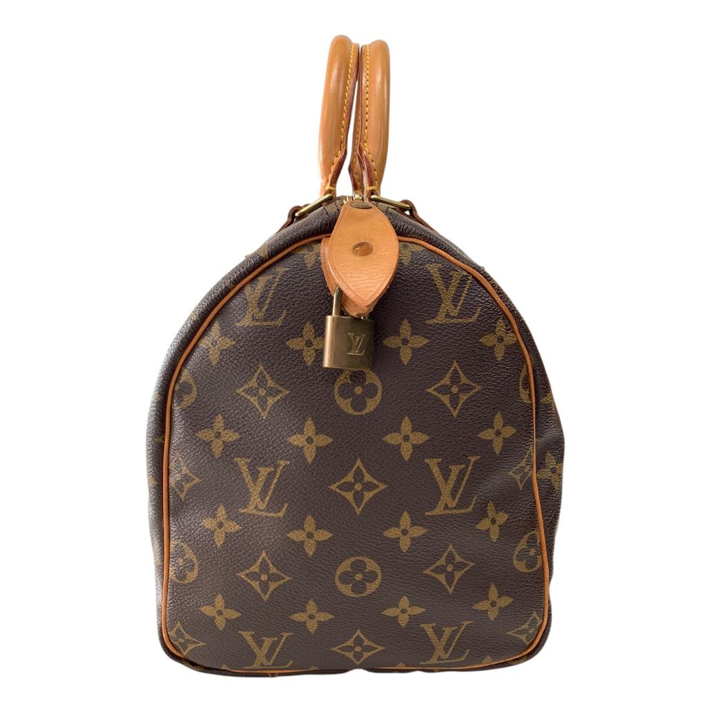 Used Louis Vuitton Monogram Speedy 30 M41526 Boston Bag Authentic 1223