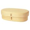 Magewappa Oval Bento Natural Single Round Lunch Japanese Perfect for Sports Days and Picnics Box, 700ml, Wood, Layer, Box, Stylish, Cute, Style,
