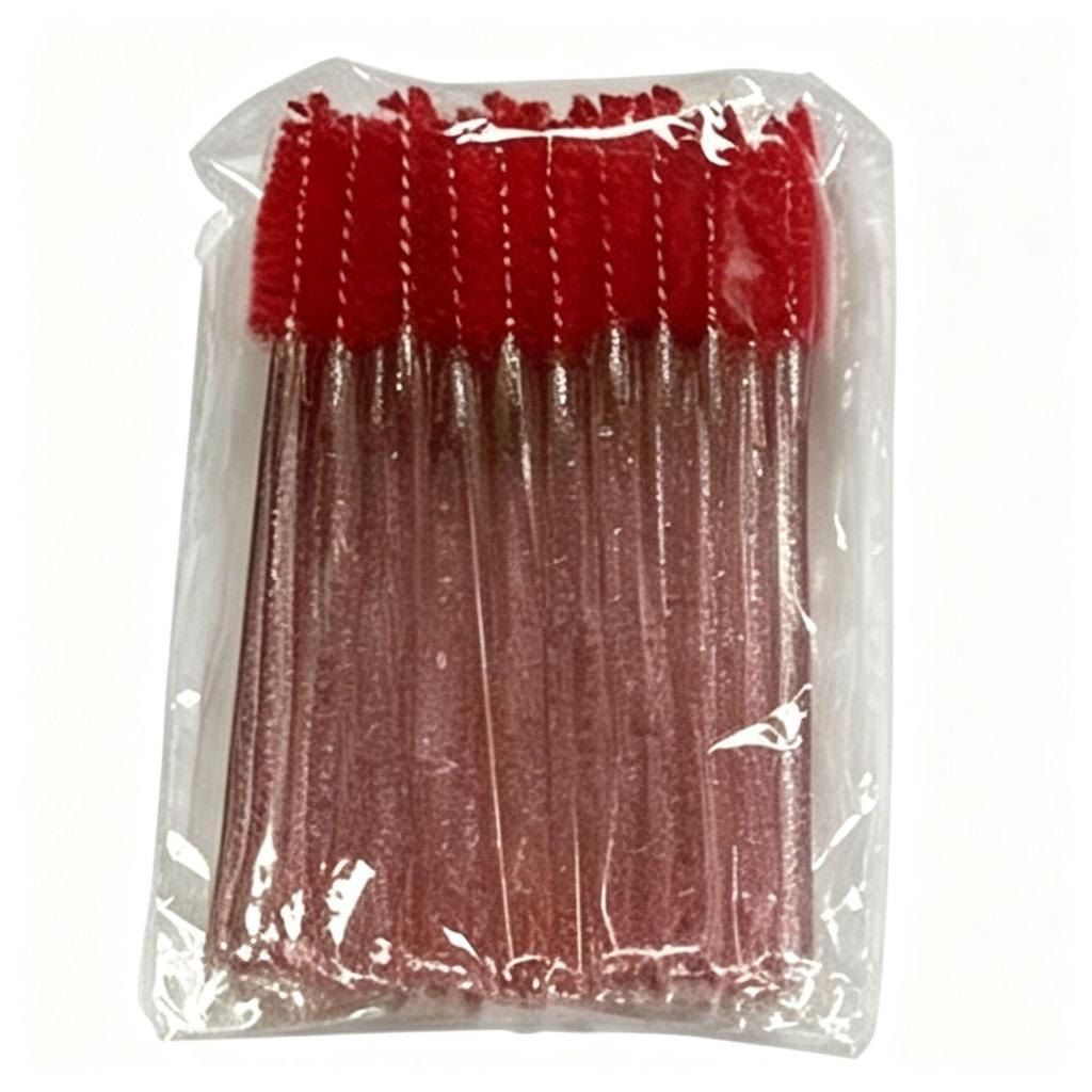 Crystal Rod Mascara & Spiral Eyebrow Brush - Eyelash Extension Cleaning Tool