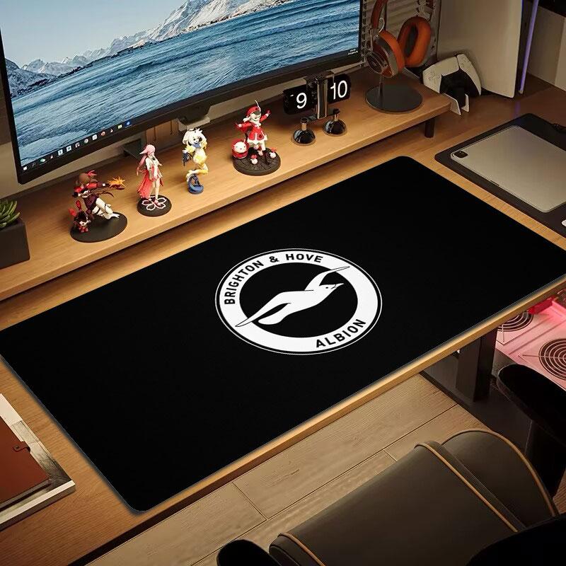 Brighton & Hove Albion Large Size Mouse Pad Large Gaming Table Cushion Non-slip Laptop Tablet Big Mousepad XXL Mat Mini PC Playmat With Lock Edge