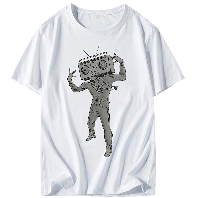 

Vintage T shirt Men Fashion Rock Band women T-shirt Cotton Short Sleeve Camisetas Men s Clothing Autumn and winter innerwear S