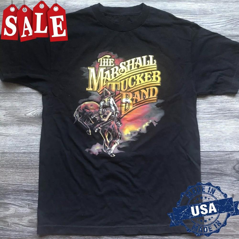 Горячая Футболка The Marshall Tucker Band Черная Размер S-4XL Взрослая BT068 Унисекс Футболка S