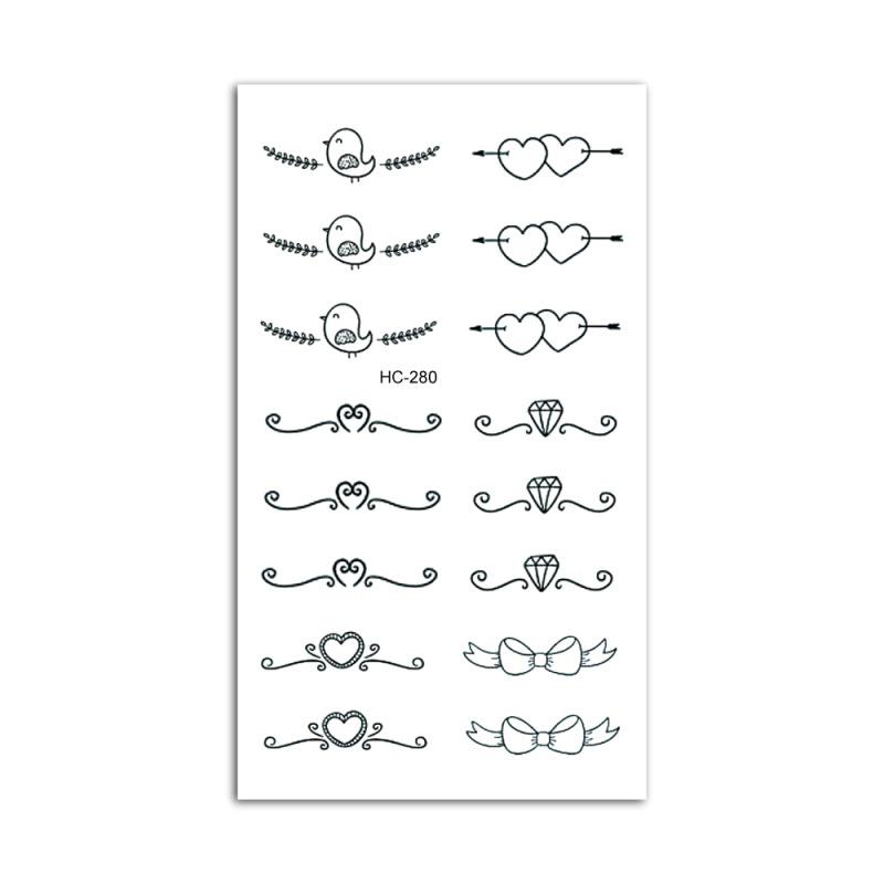 Rikaron Personalized Waterproof Temporary Tattoo Stickers for Kids - Fresh & Artistic Design 60x105 mm