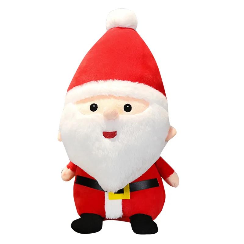 23/40CM Santa Claus Plush Doll Snowman Reindeer Stuffed Animal Toys Christmas Gift Decor for Kids Holiday Party Decoration