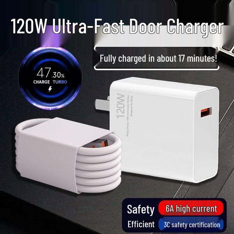 67W/120W Flash Charger & Data Cable Set for Xiaomi 13/12 Pro/Redmi