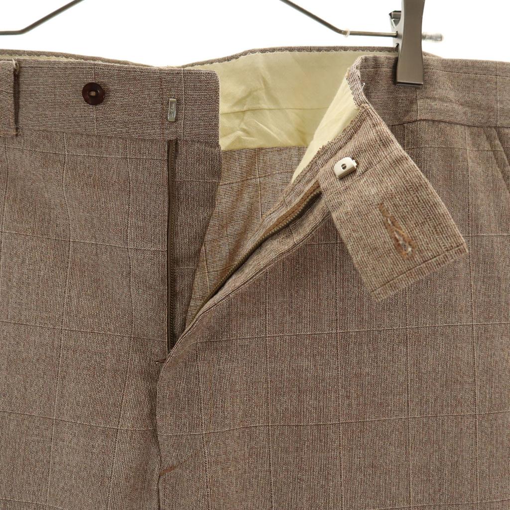 Vintage 70er 80er Karomuster Hose Braun Herren Gebraucht