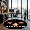 La Casa De Papel Printed Round Rug Carpet Chair Rug Area Rug Entryway Doormats,for Office Chair Living Room Bedroom Kitchen Room.