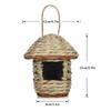 Bird House Outdoor Garden Hanging Bird Nest Hand-woven Straw Bird's Nest Parrot Hatching Breeding House Nest Bird Accessories