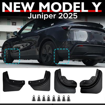 Mud Flaps For Tesla New Model Y 2025 Launch Juniper No Drilling/Tape Splash Guards Fenders Mudguards Mudflaps