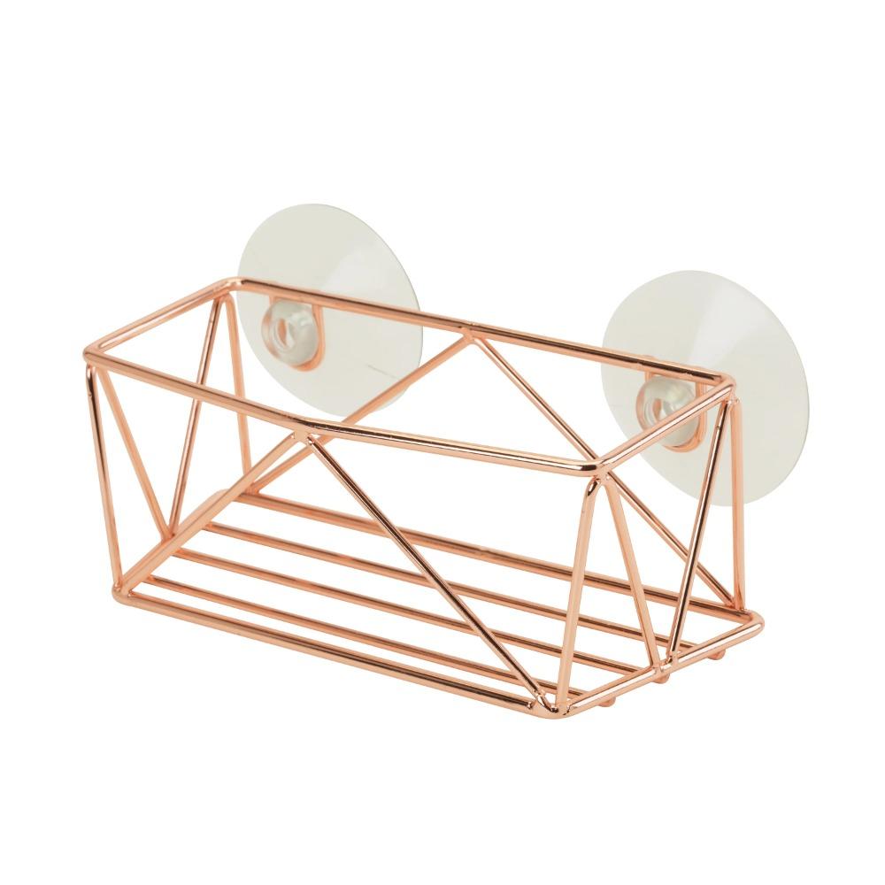 

Geode Sponge Holder Metal Sink Caddy, 5.9 x 2.7 x 2.4 , Copper United States