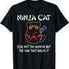 Japanese Anime Kawaii Ninja Cat Meme T-Shirt for Men Women