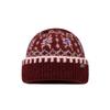 Big head circumference fashion versatile ear protection wool hat autumn and winter new retro jacquard Merad Fair Island knitted hat